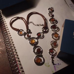 New lia sohpia Matching Necklace and Bracelet